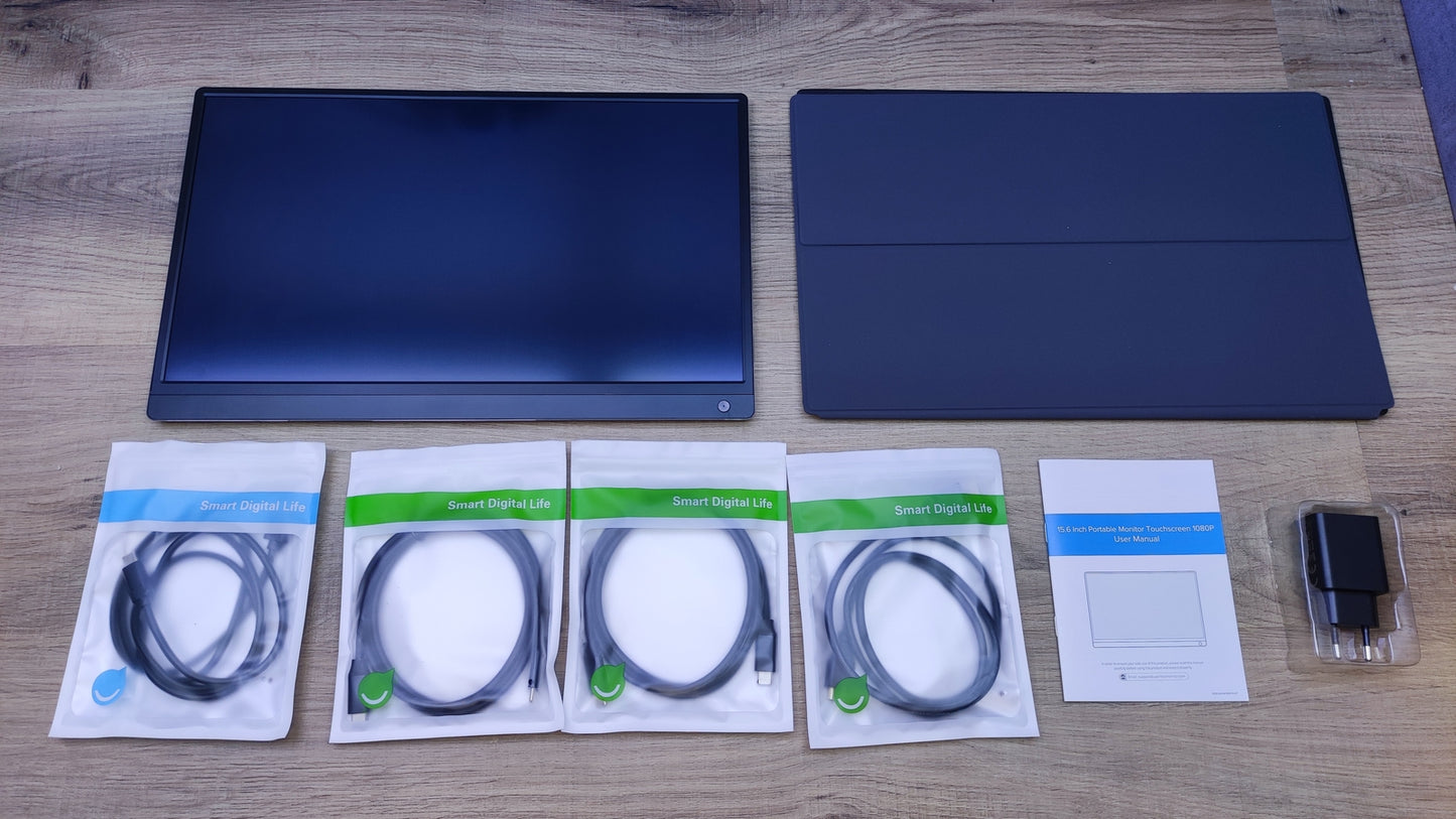 Uperfect Portable Touch Monitor 15.6" 1920x1080 HDMI USB-C 120Hz Speaker