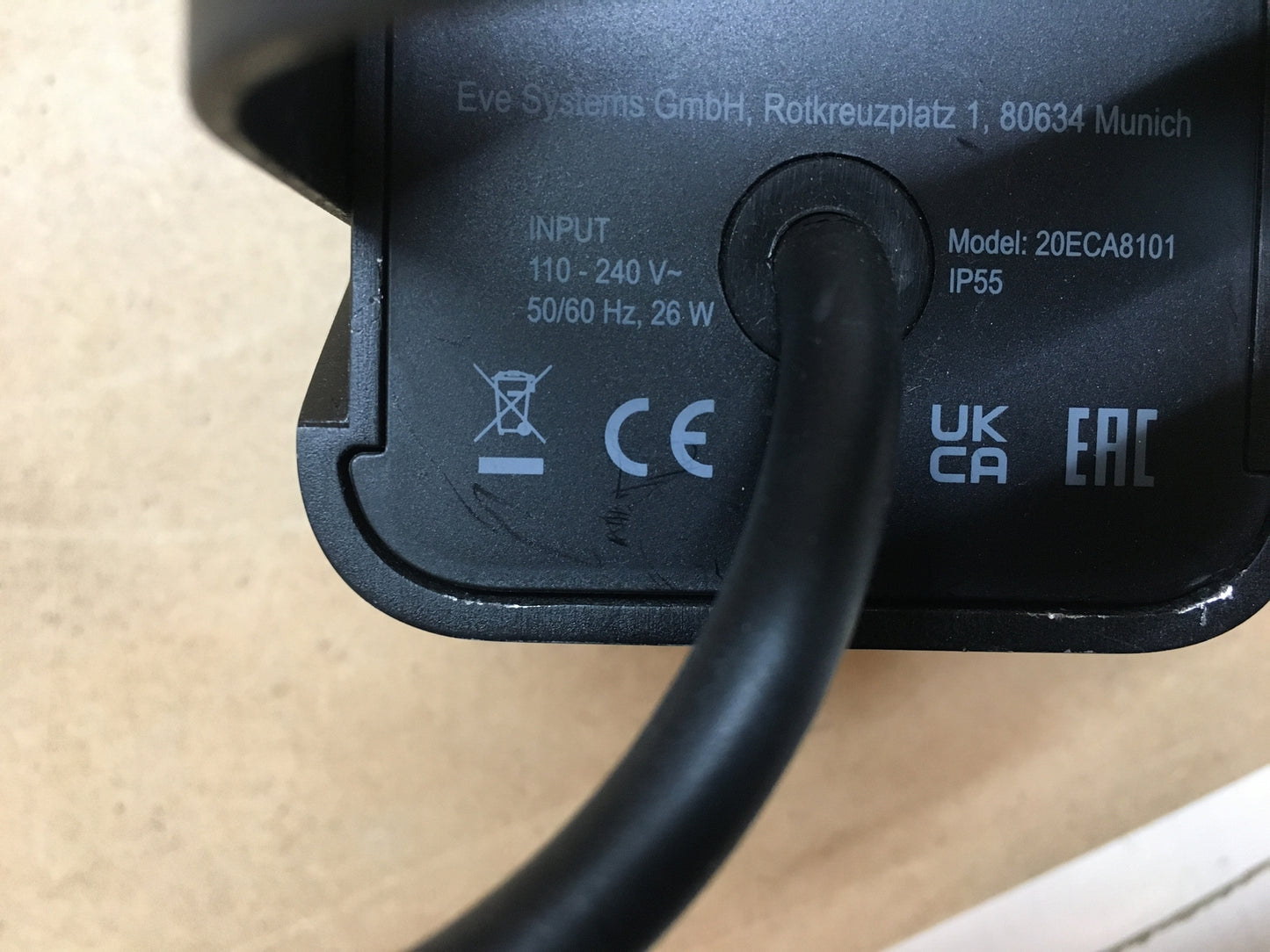 Eve Outdoor Cam Smarte Überwachungskamera 20ECA8101 I32149