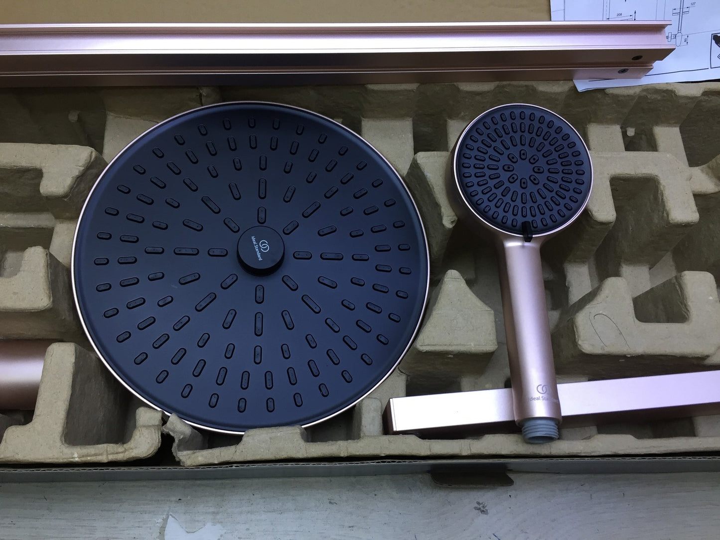 Ideal Standard BD584RO Alu+ shower system with Ceraflow shower mixer, I33127