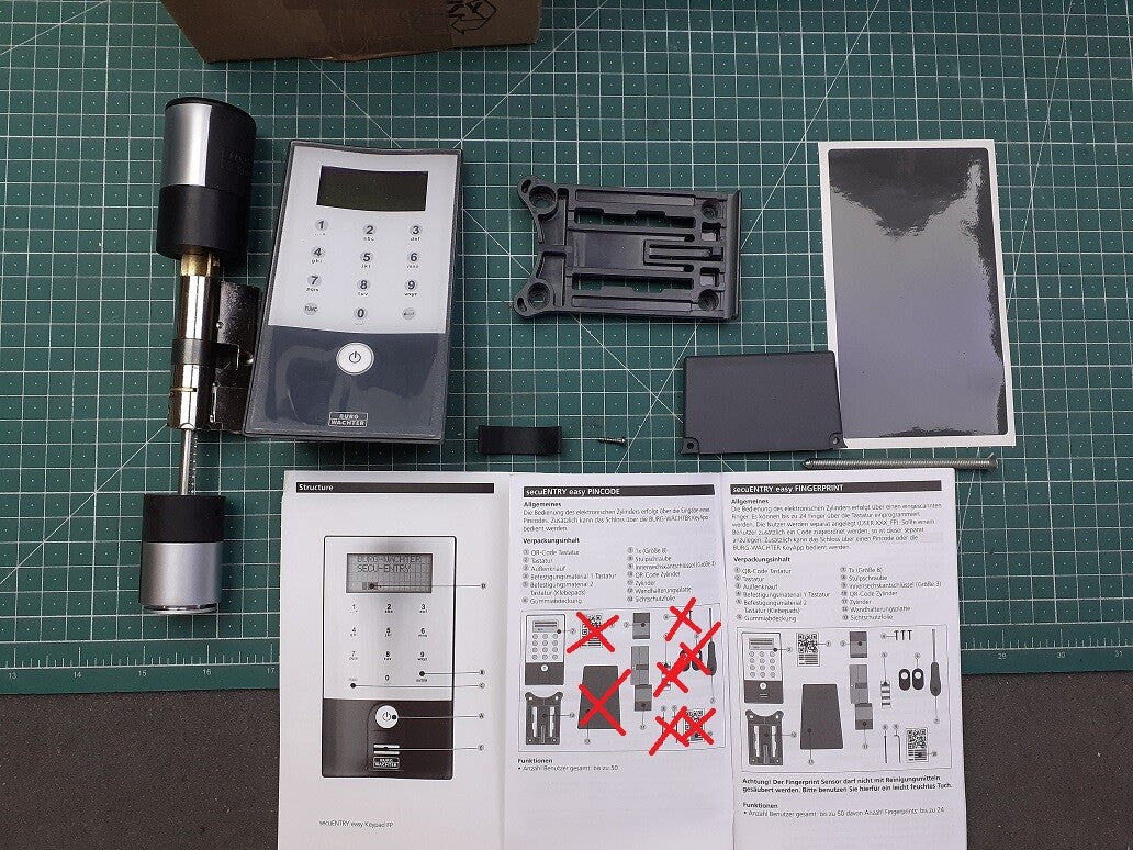BURG-WÄCHTER Elektronisches Türschloss secuENTRY easy 5601 Pin, V08162