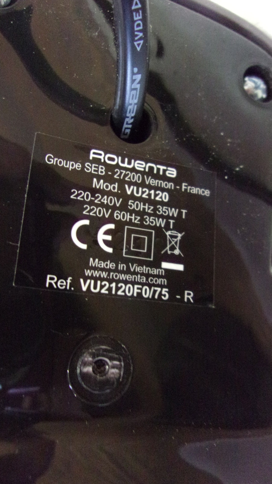 Rowenta VU2120 F0 Essential table fan, invoice V01825