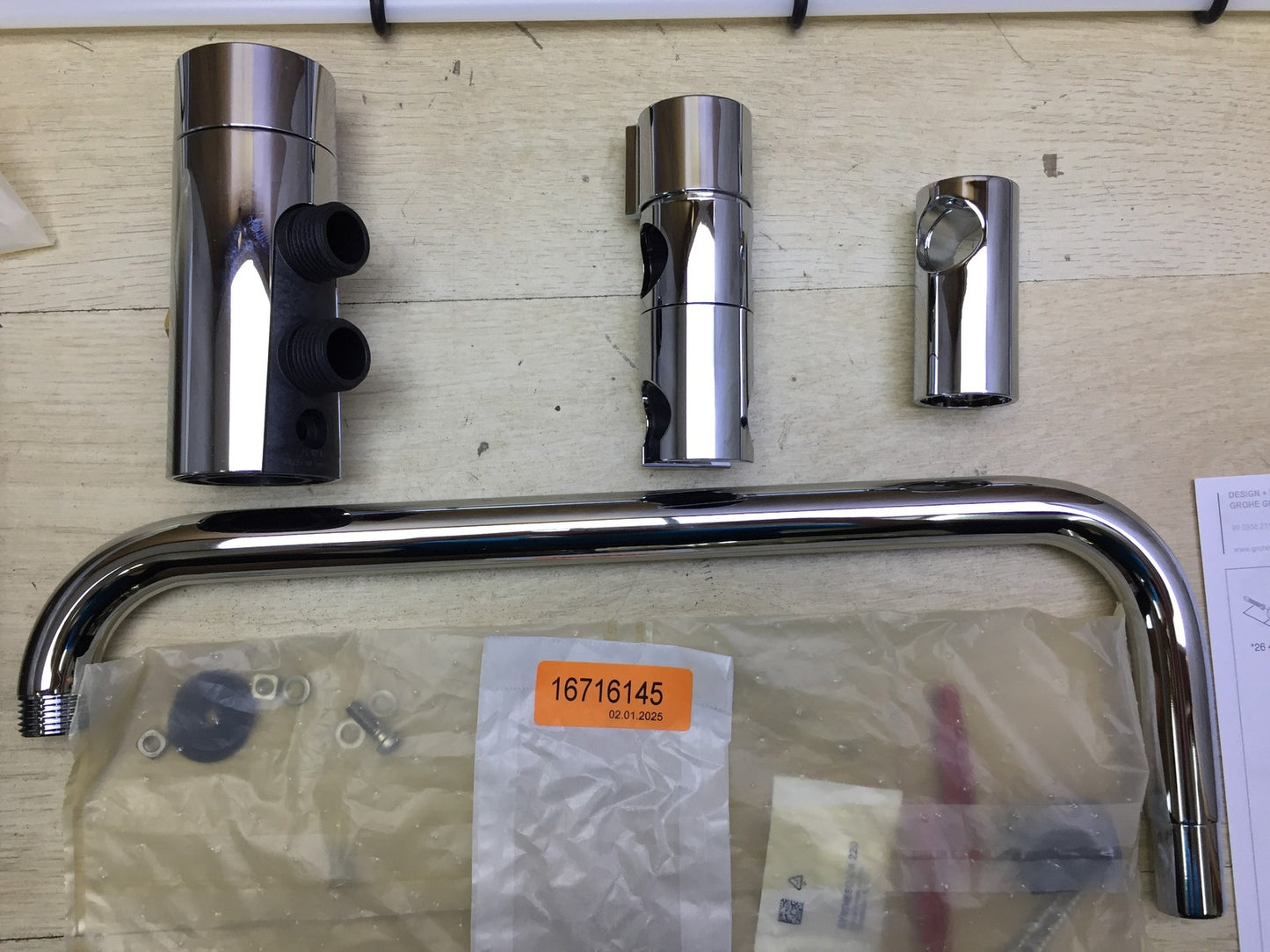 GROHE Vitalio 250 shower system with diverter (26698001), water-saving, I33228