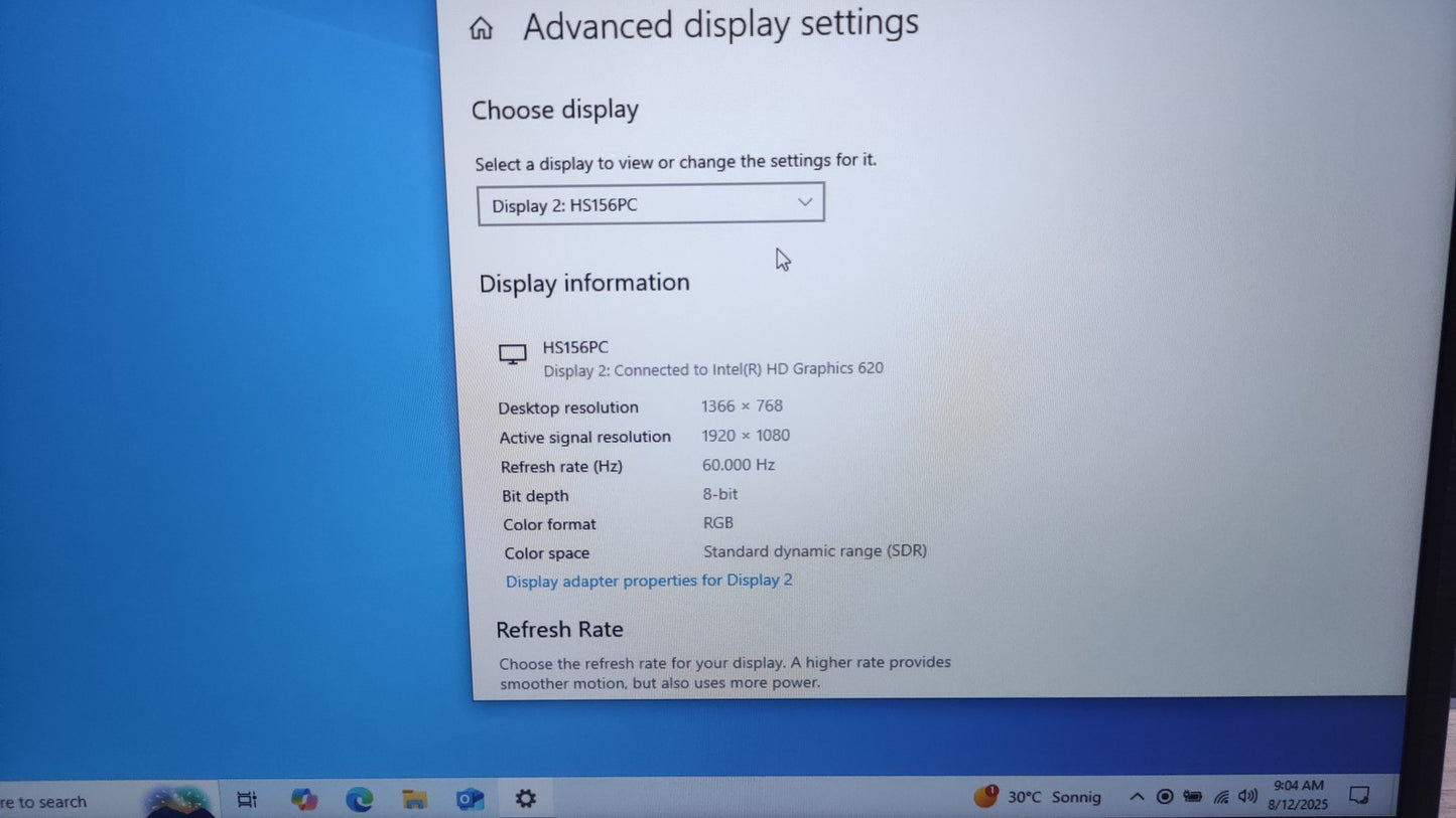 Uperfect 15,6" Tragbarer USB-C Monitor FHD 1920x1080 IPS HDMI USB Typ-C