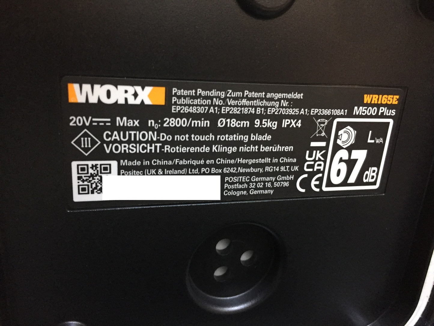 WORX Landroid M500 PLUS WR165E Mähroboter bis 500 qm mit WLAN, Bluetooth, I33560