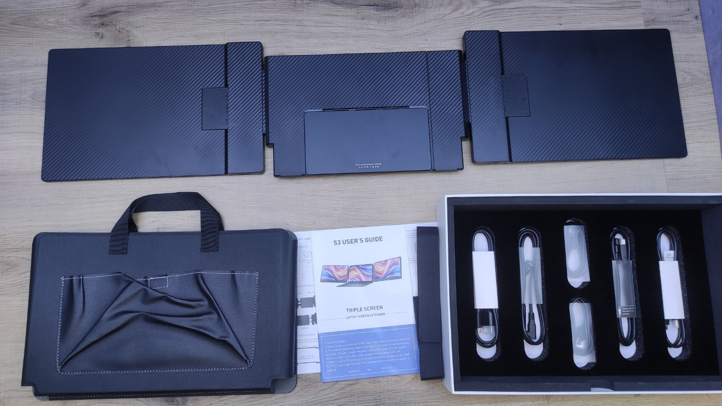Laptomo S3 Portable Monitor Erweiterung für Laptop 14" FHD 1920x1080 HDMI USB-C