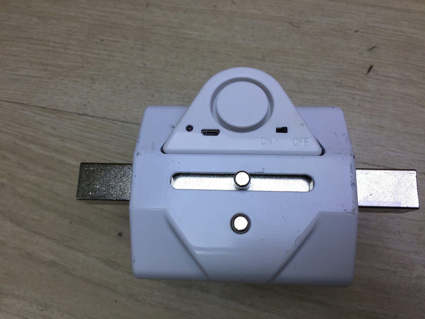 Lince Security Anti-Shock Lock with Alarm, Alloy Steel, White, I31755