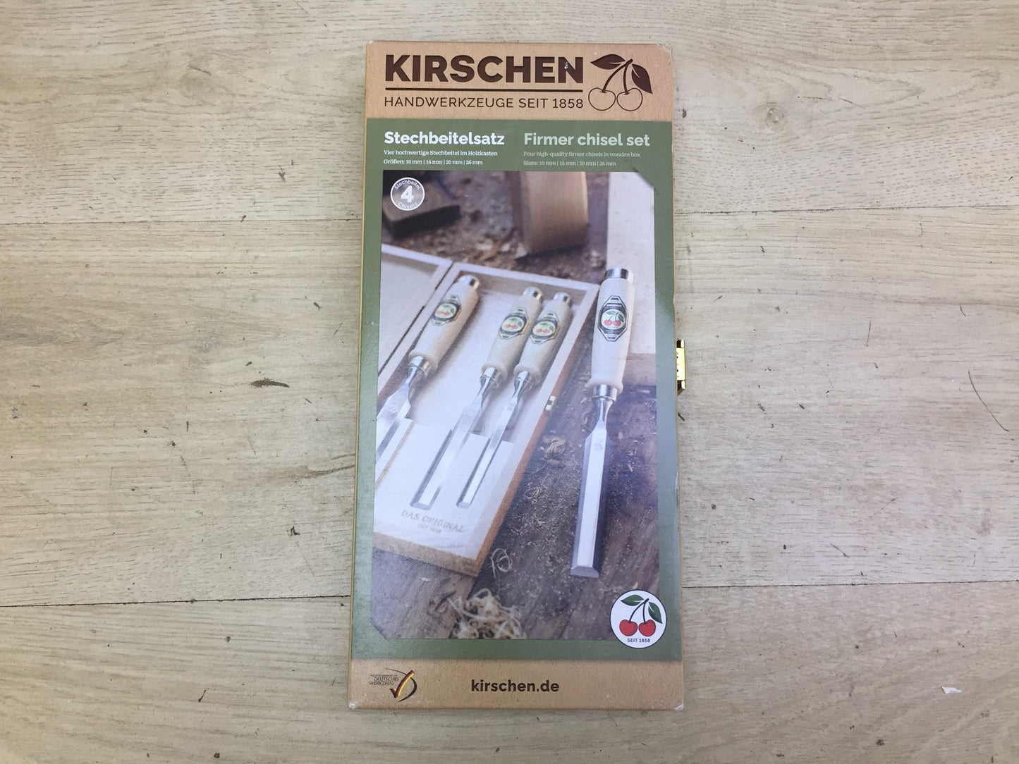 KIRSCHEN Tools 1141000, 4-piece chisel set, 10-16-20-26 mm, I33347