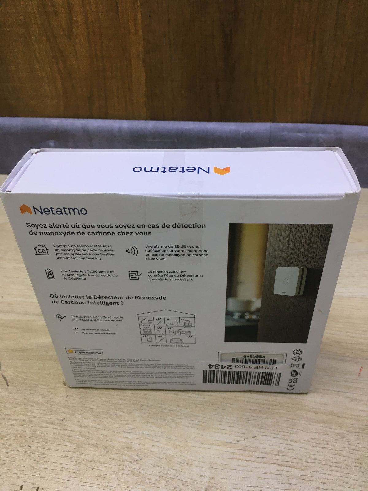 Netatmo NCO-FR carbon monoxide detector, I31534
