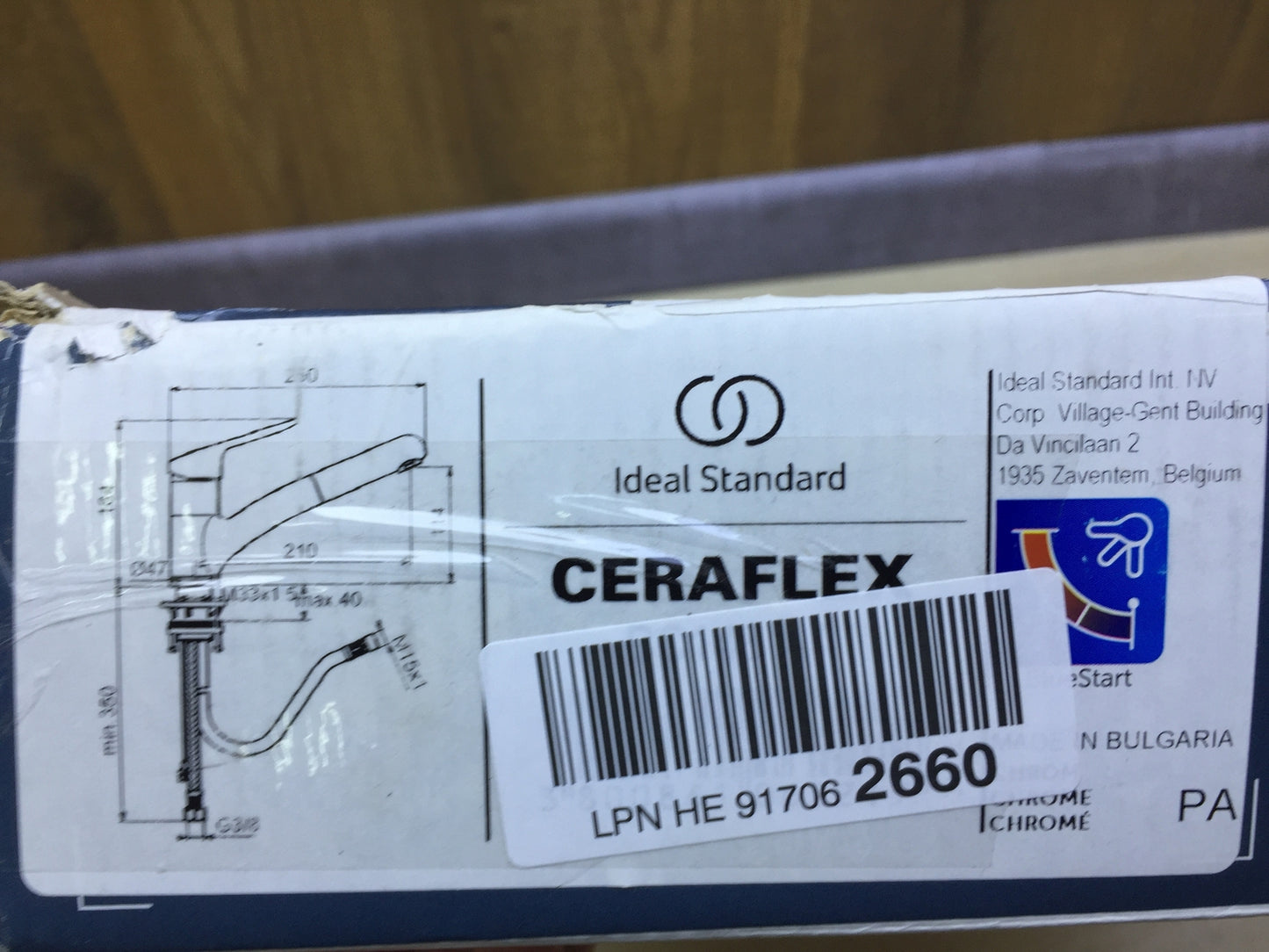 Ideal Standard BC143AA Ceraflex kitchen faucet, tap, chrome, I30454