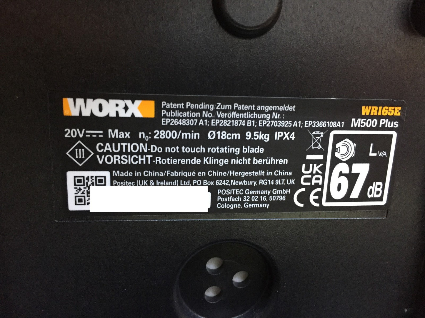WORX Landroid M500 PLUS WR165E Mähroboter bis 500 qm mit WLAN, Bluetooth, I33685