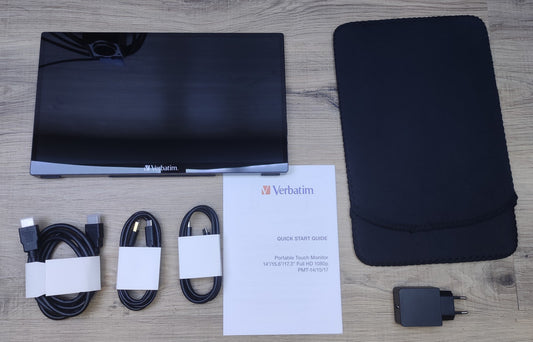 Verbatim PMT-14 Portable Touch Monitor 14" FHD 1920x1080 IPS HDMI USB-C 60Hz