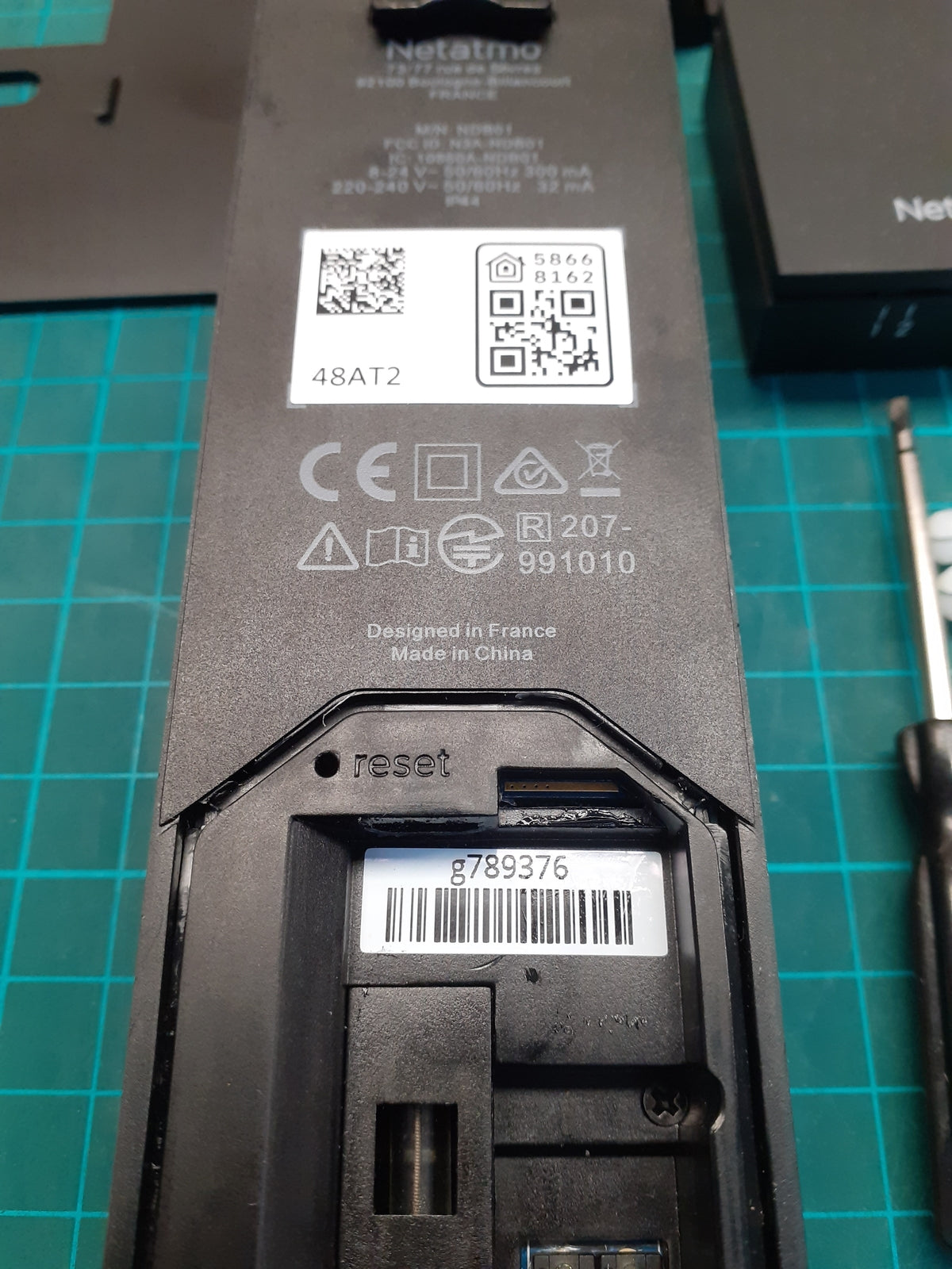 Netatmo Intelligente Video-Türklingel mit Kamera NDB-FR, WLAN, Audio, I04936