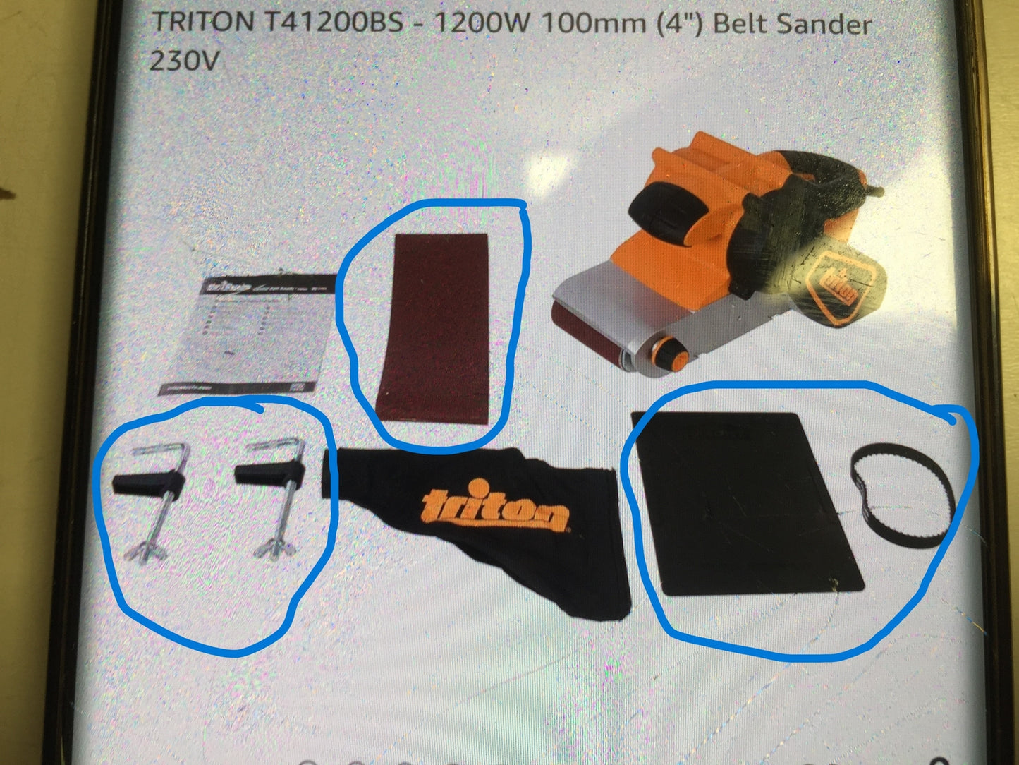 Triton T41200BS Bandschleifer 1200W 100mm I31664