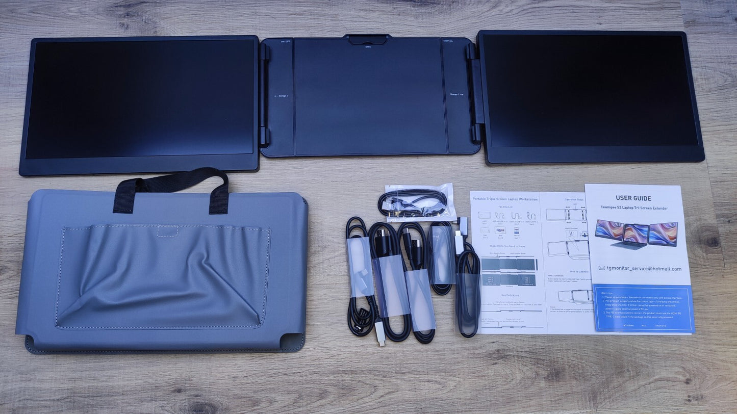Teamgee S2 Portable Monitor Extension for Laptop 14" FHD 1920x1080 HDMI USB-C