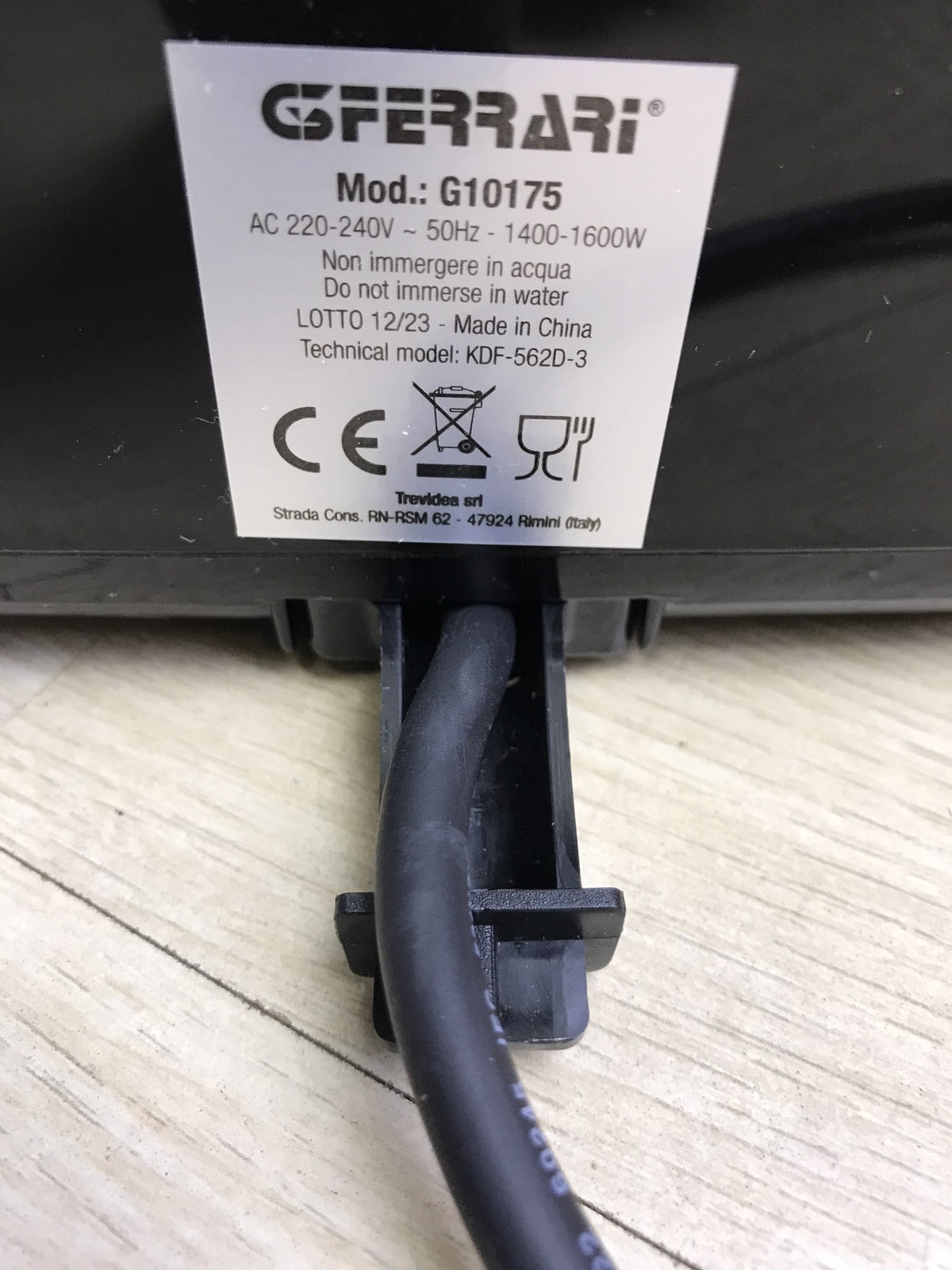 G3 Ferrari G10175 air fryer, 4.5 L, 1500W, 10 programs, I29072