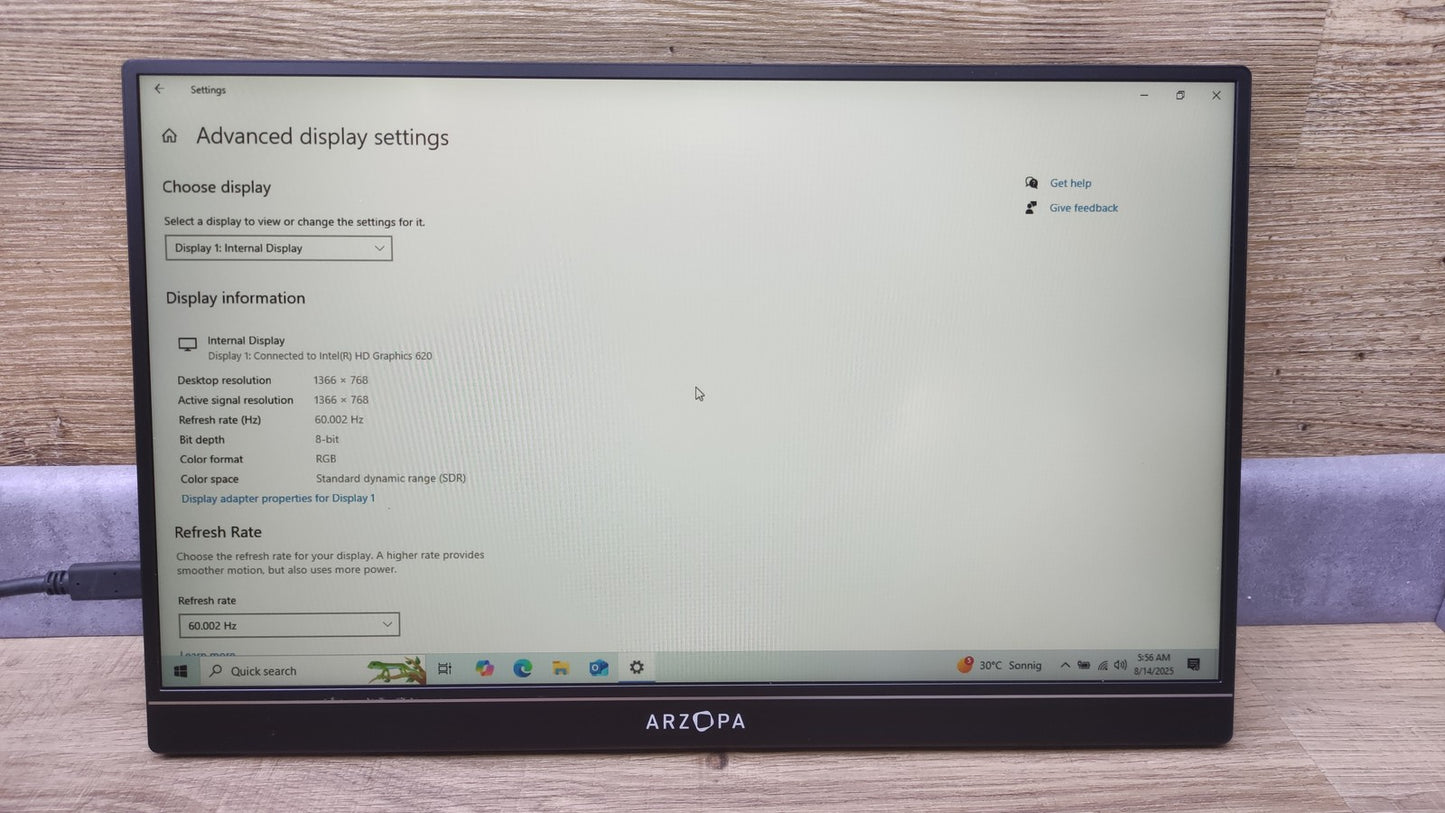 Arzopa Z1C Tragbarer Monitor 16,1" FHD 1920x1080 IPS USB-C mini-HDMI 60Hz