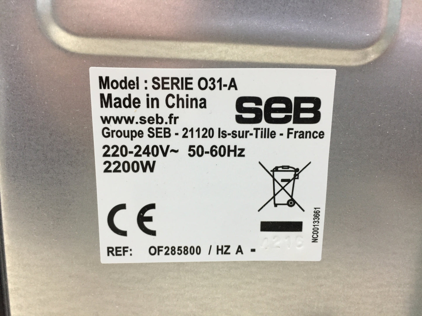 SEB Backofen OF285800, Touchscreen, 39 L, 2200 W, I32832