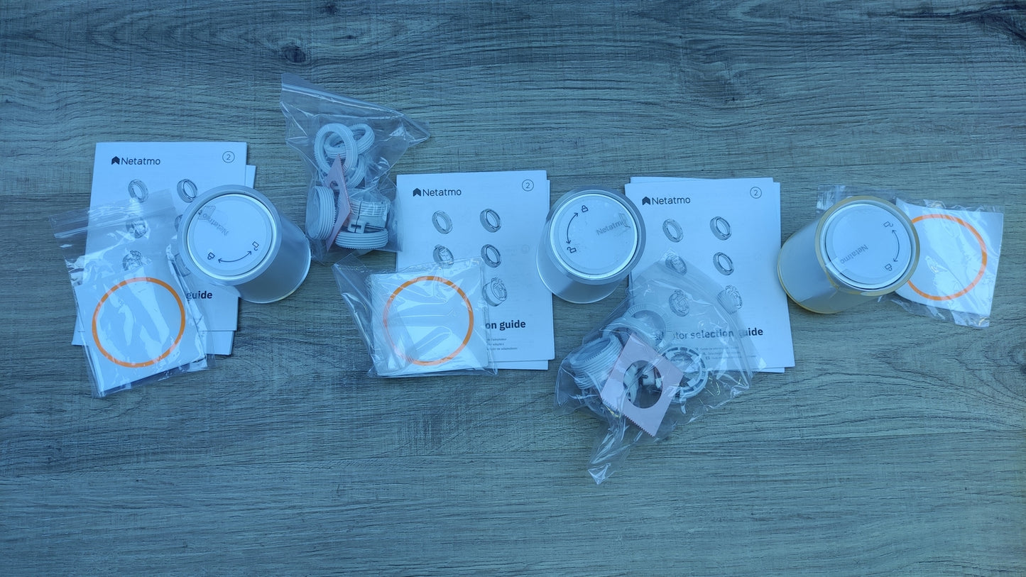 Netatmo Pack 3 Verbundene und Intelligente Thermostate, I32345