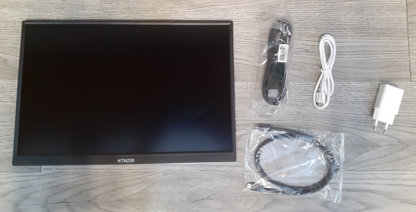HTNZIR Portable Monitor 16" (HD-160) WUXGA 1920x1200 IPS HDR USB-C HDMI Audio