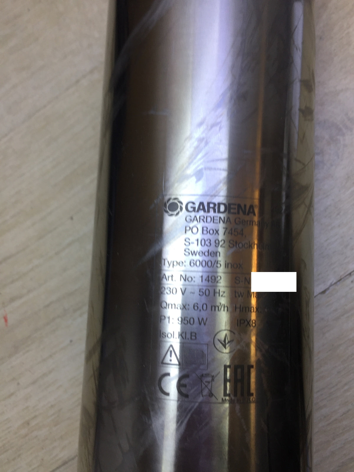 Gardena Premium deep well pump 6000/5 inox (1492-20), I30519