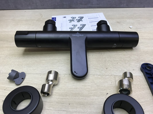 Villeroy & Boch TVT000001000K5 Badewannenthermostat, schwarz, I31712