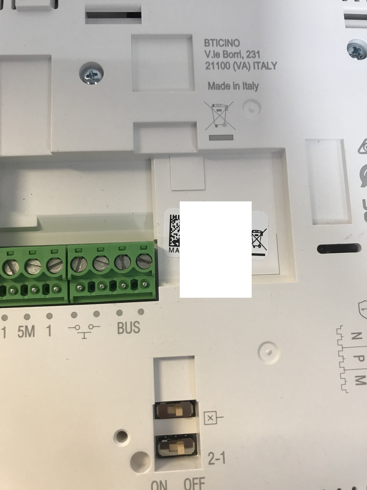 Bticino 344682 video door intercom, indoor unit, I32192