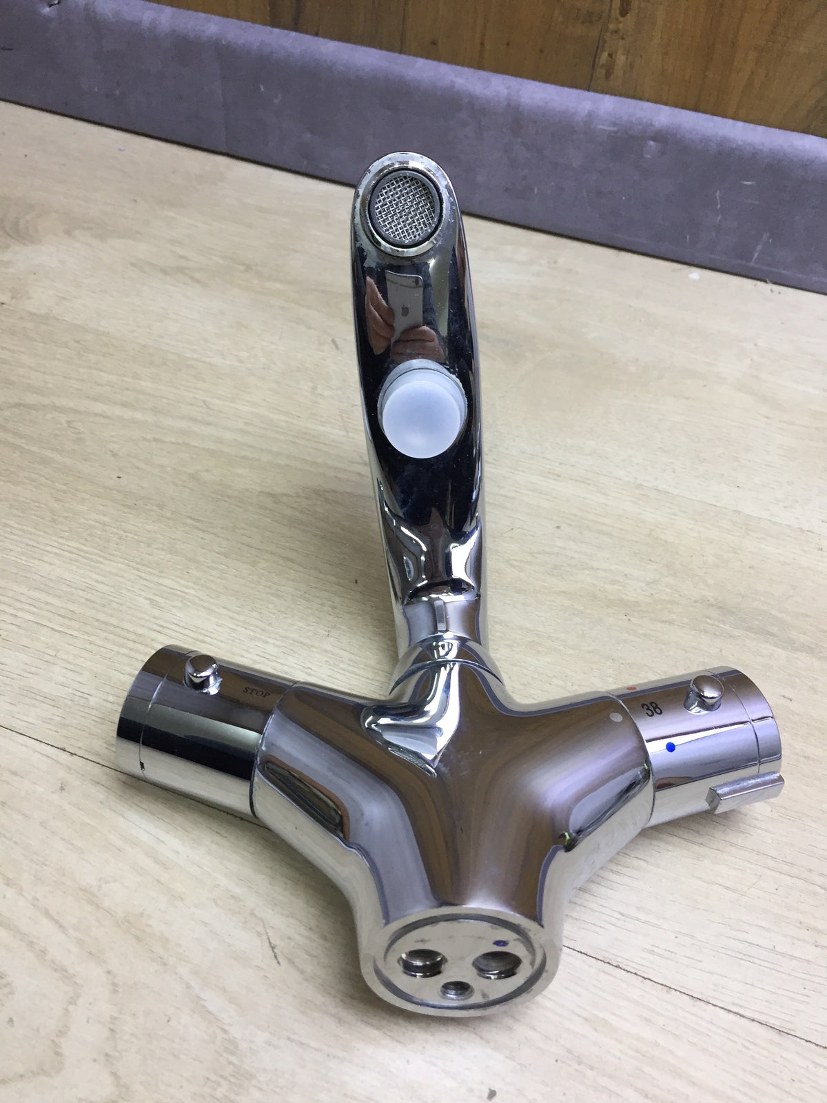 Rousseau Volga 2 Bath Filler Shower Mixer Thermostatic Chrome, I32105