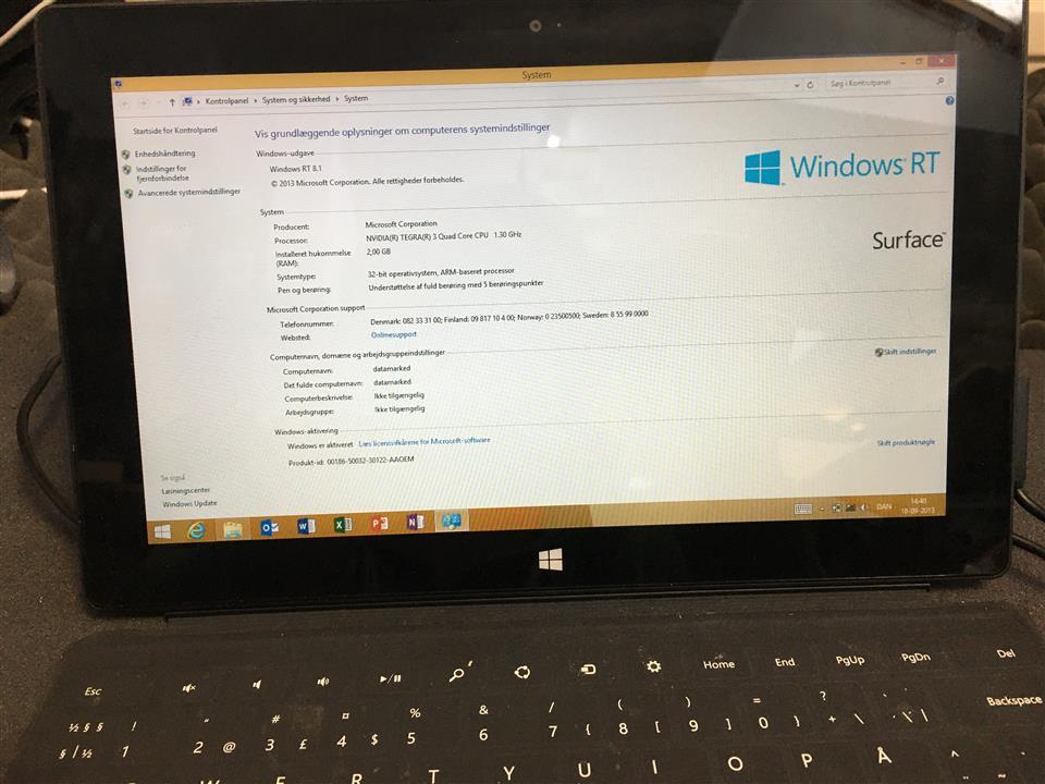Microsoft Surface RT 32GB 1516 Windows Tablet 10.6" Touch WiFi