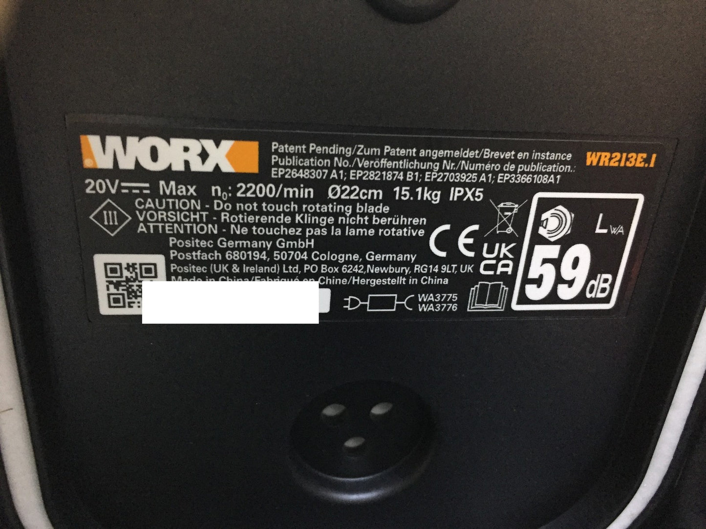 WORX Landroid Vision L1300 Mähroboter WR213E.1 für Gärten bis 1300m², I33293