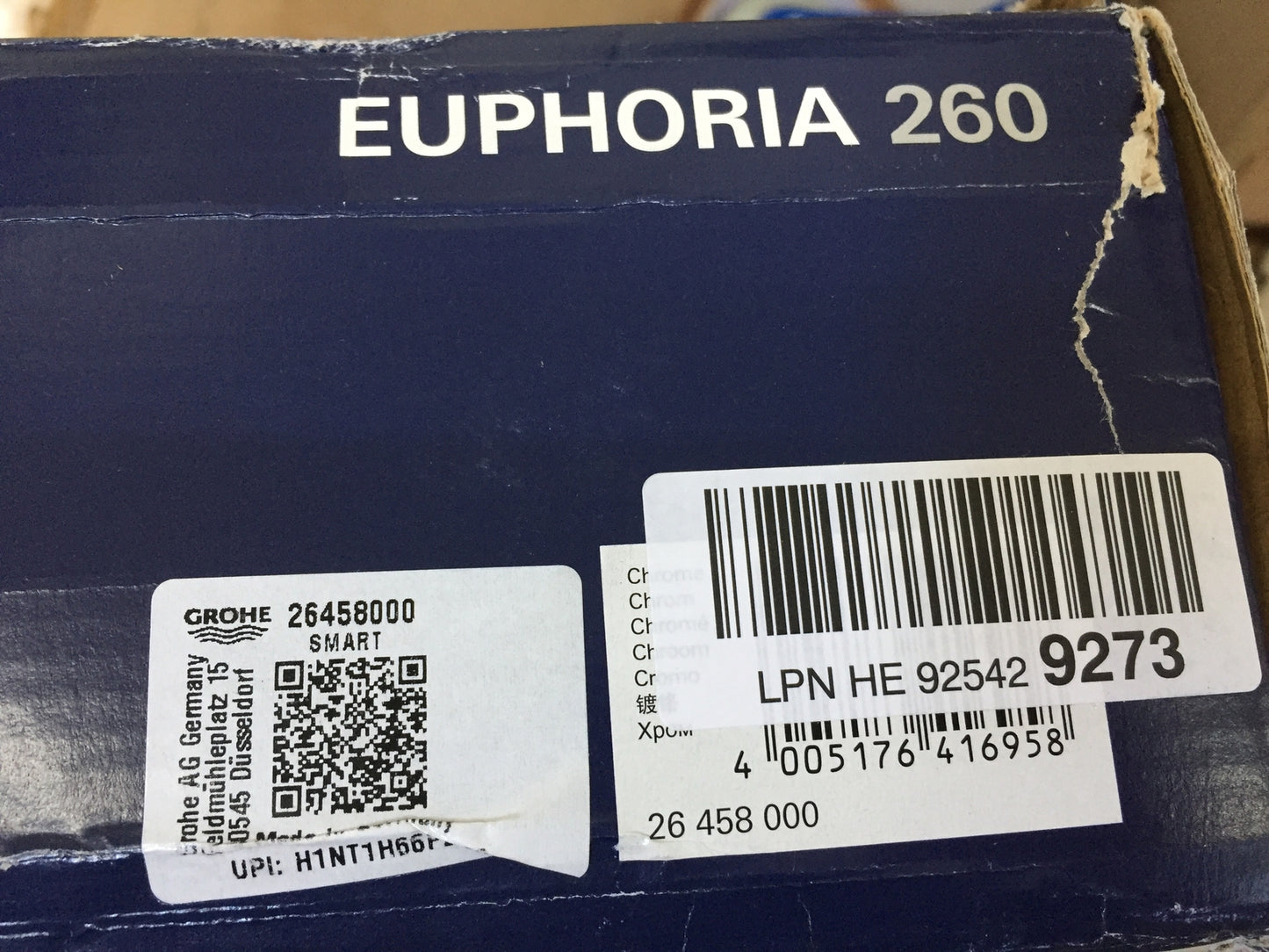 GROHE Euphoria 260 Head Shower Set 26458000, 380 mm, 3 Spray Modes, I31690