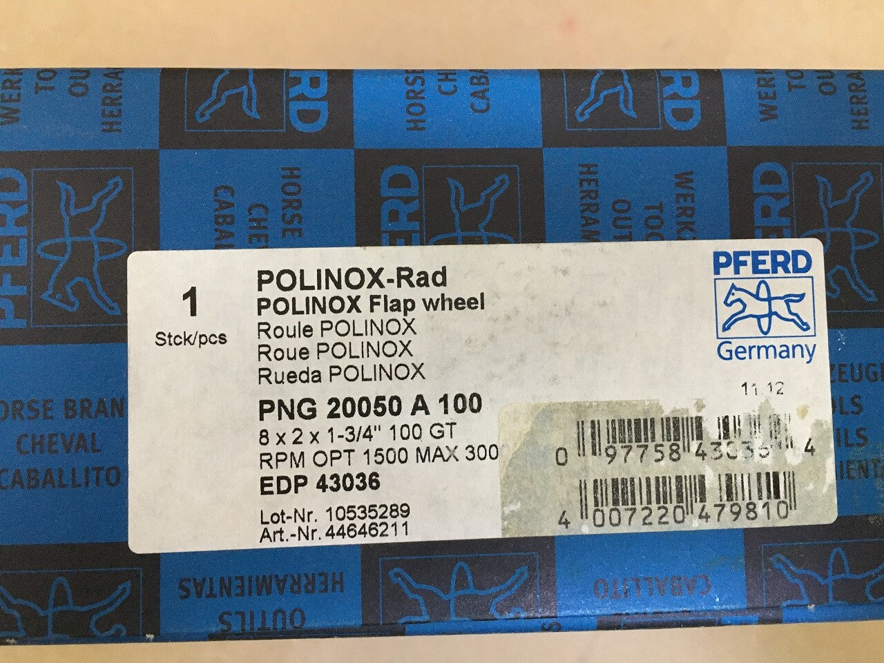 Pferd 44646211 Polinox-Schleifüräder PNG 20050 A 100, Y10088
