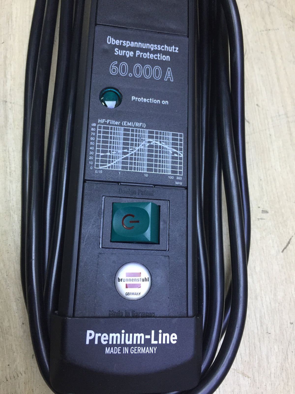 Brennenstuhl 1951160402 Premium-Line 6-way power strip, 5m cable, I32308