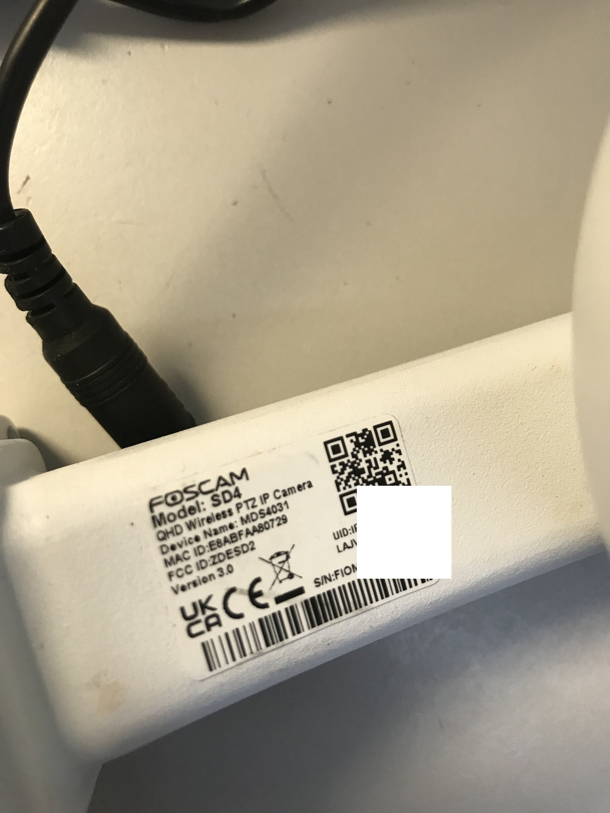 Foscam SD4 surveillance camera, Wi-Fi, dome, PTZ rotation, 4 MP, I32160