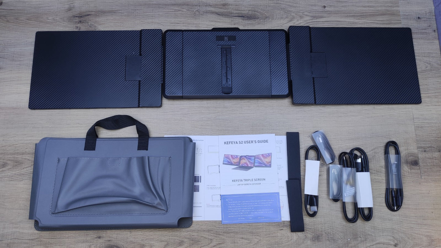 Kefeya S2 Portable Monitor Erweiterung für Laptop 14" HD Ready HDR HDMI USB-C