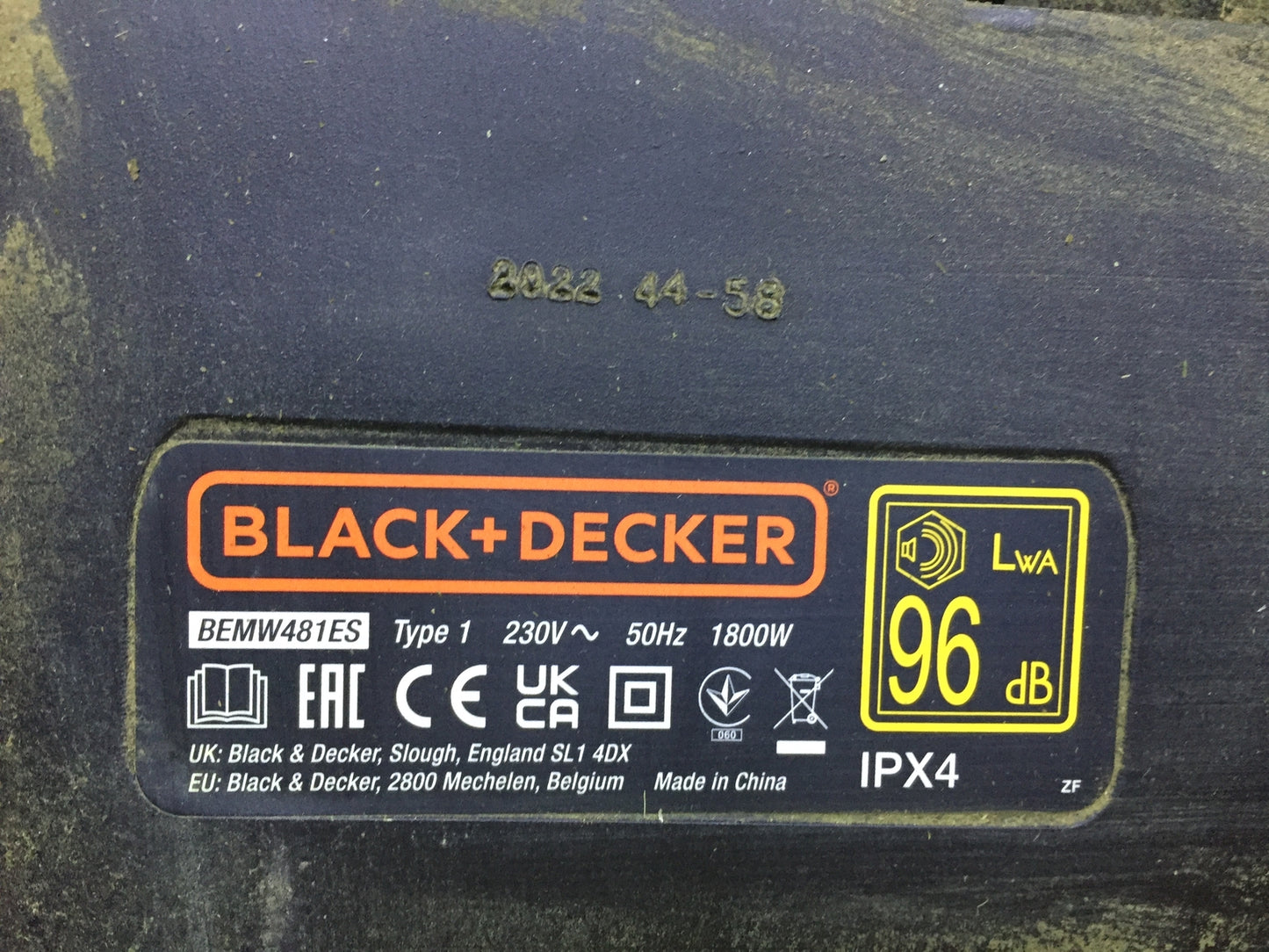 Black&Decker BEMW481ES Electric Lawn Mower 1800W Working Width 42cm, I32319