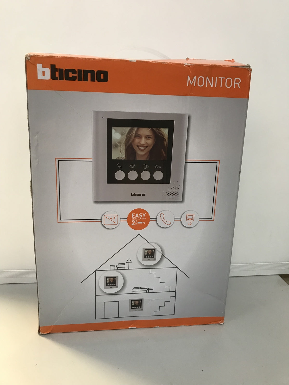 Bticino 332253 Indoor Unit for Video Intercom Systems, 4.3 inch, I32197