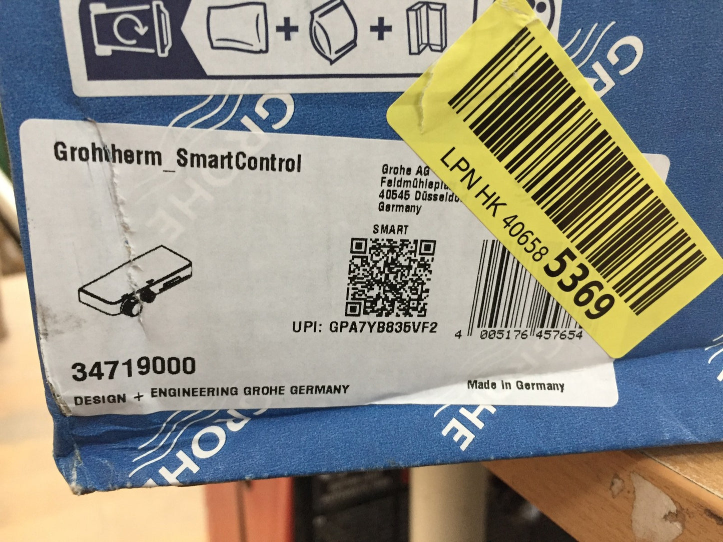 Grohe Grohtherm SmartControl Thermostat-Brausearmatur 34719000, I33113