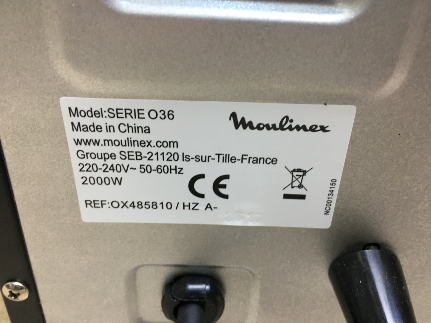 Moulinex OX485810 Backofen Optimo Schwarz 39 L , I31490