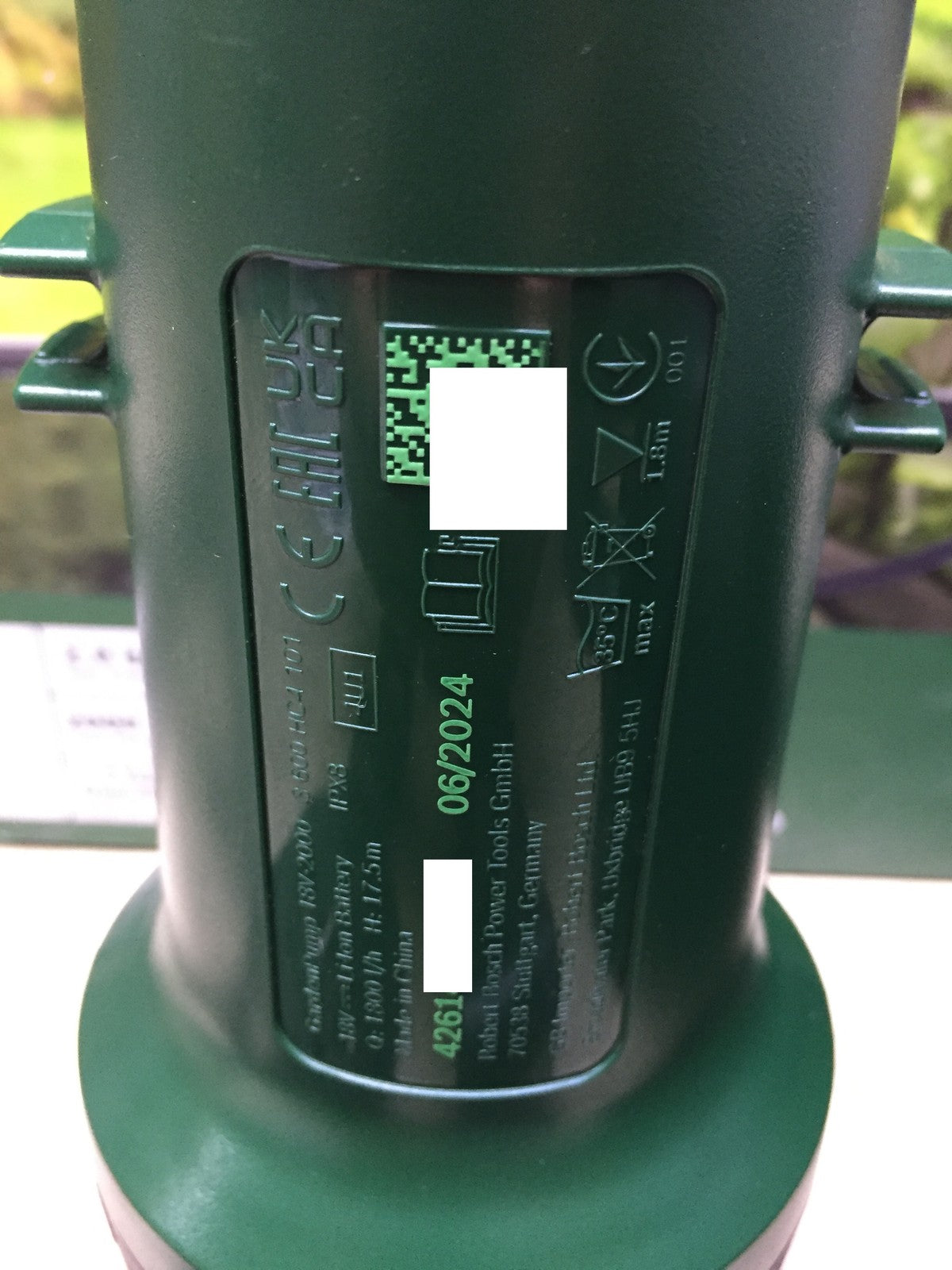 Bosch Home and Garden GardenPump 18 Cordless Submersible Pump SOLO, I33281