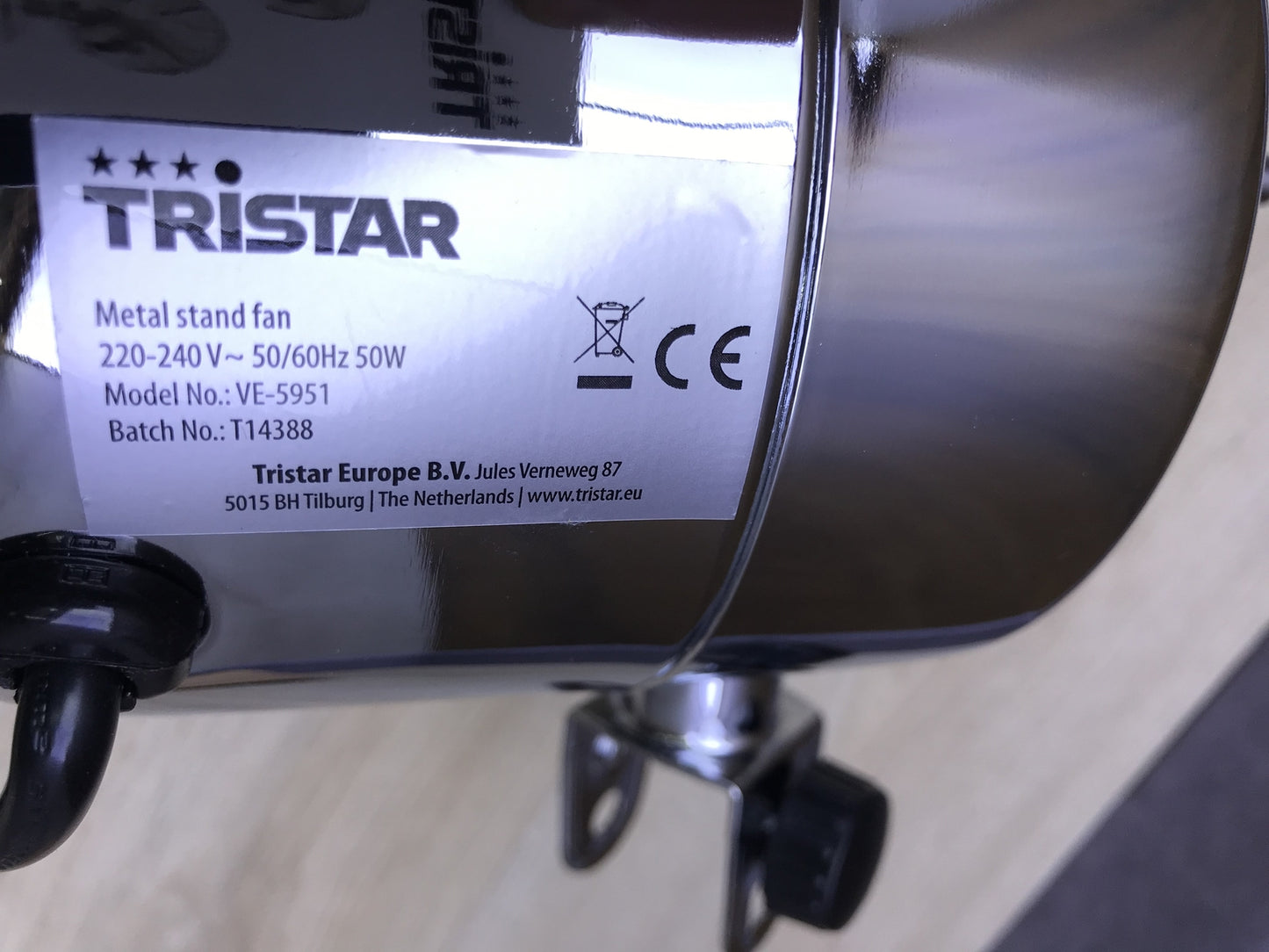 Tristar VE-5951 Standventilator Ventilator 40cm, I22372