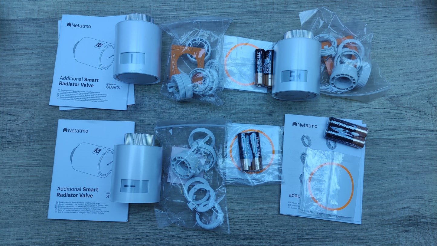 Netatmo Pack 3 Connected and Smart Thermostats, I32409