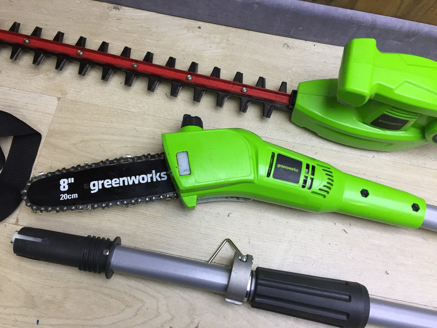 Greenworks pole pruner and hedge trimmer set 40 V 1300607 SOLO, I33312