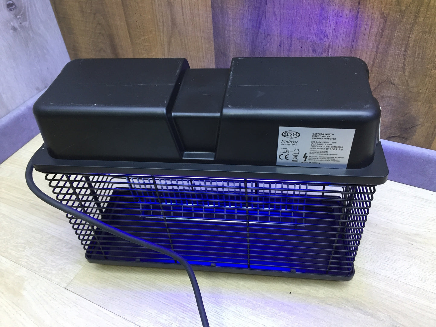 Argo Molosso ABS insect killer 4 side open, I26380