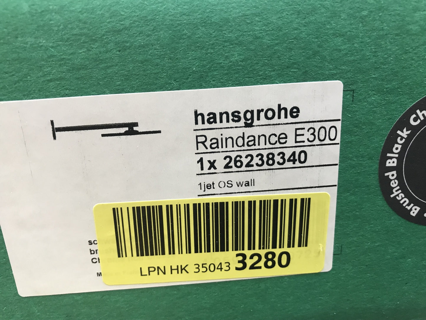 Hansgrohe 26238340 Raindance E 300 Shower Head, 30 x 30 cm, I31853