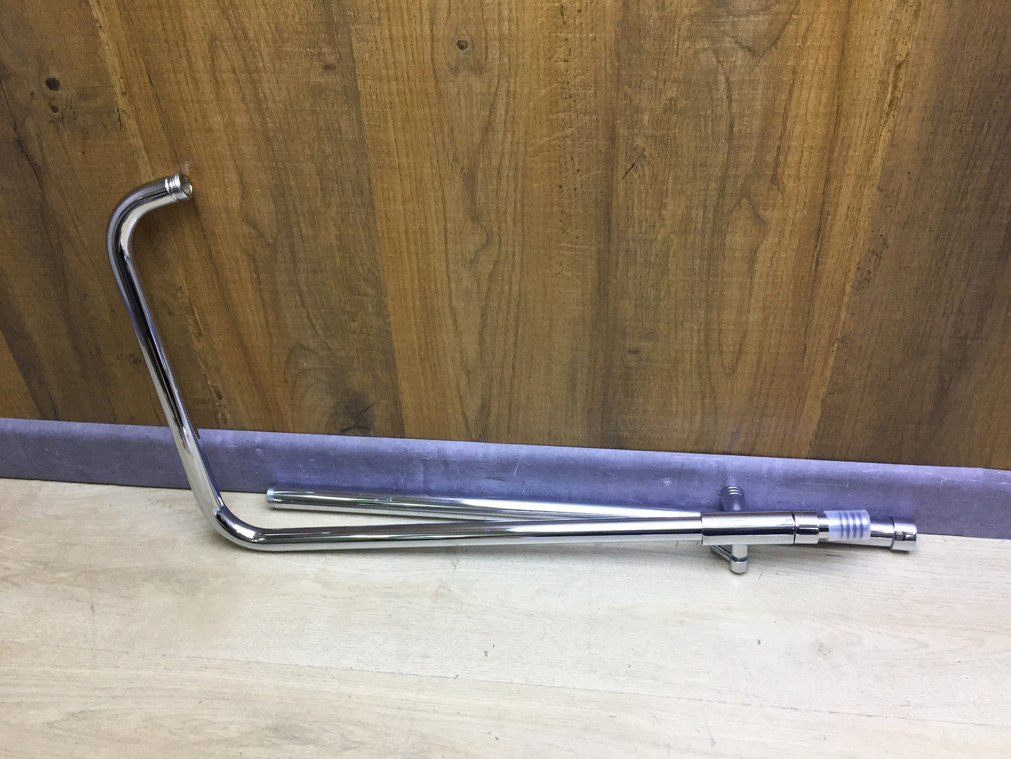 JOHO shower set with diverter and shelf chrome (head shower 25x25cm) I31911