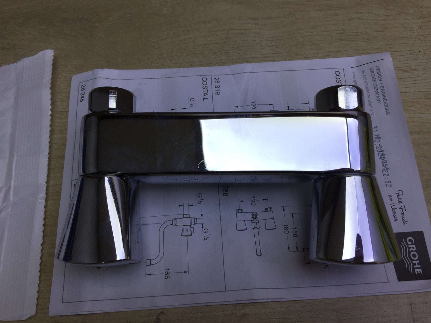 Grohe Costa S shower fitting 26319001, 120 mm, silver, I30835
