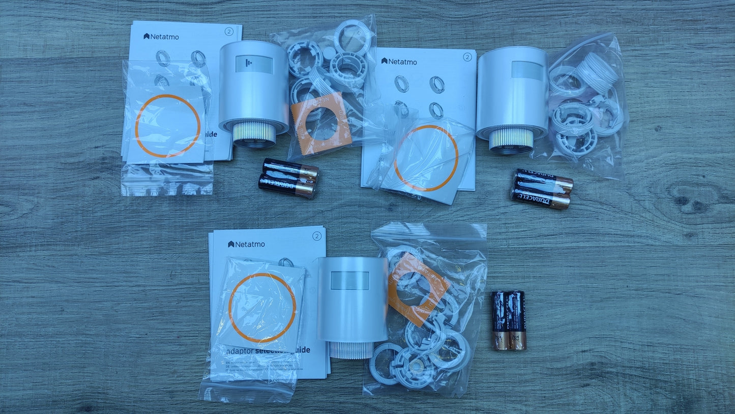 Netatmo Pack 3 Connected and Smart Thermostats, I32396
