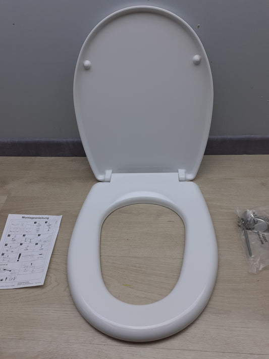 Cornat WC-Sitz "Edolo" KSEDSC00, Klassisch weißer Look Duroplast, I17300