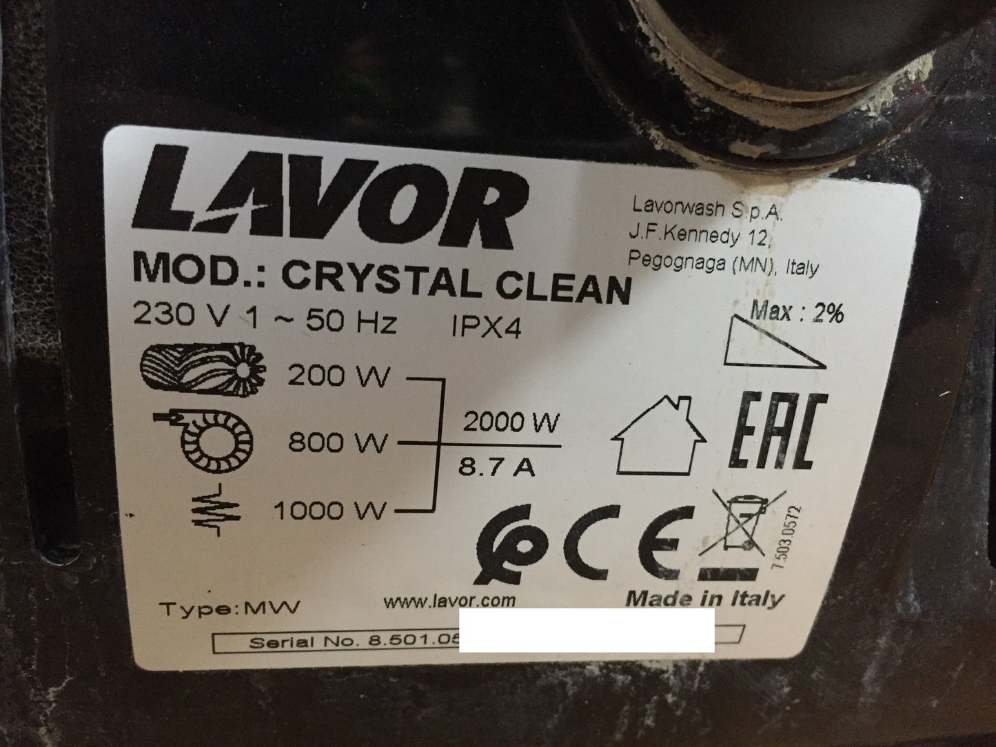 Lavor scrubber dryer SPRINTER Crystal Clean, I33227