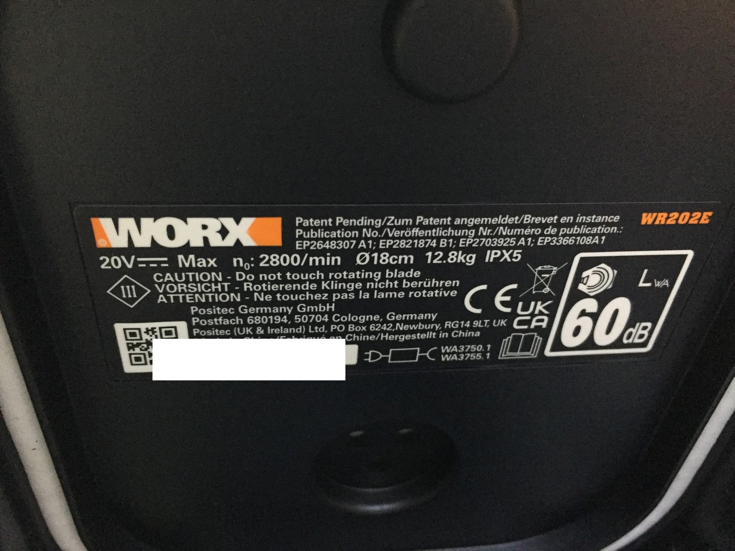 WORX Landroid Vision S250 robotic lawnmower WR202E, for gardens up to 250m², I33492